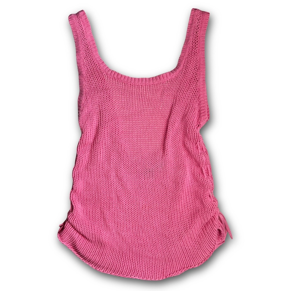 Barbie pink knit beach festival dress US 4